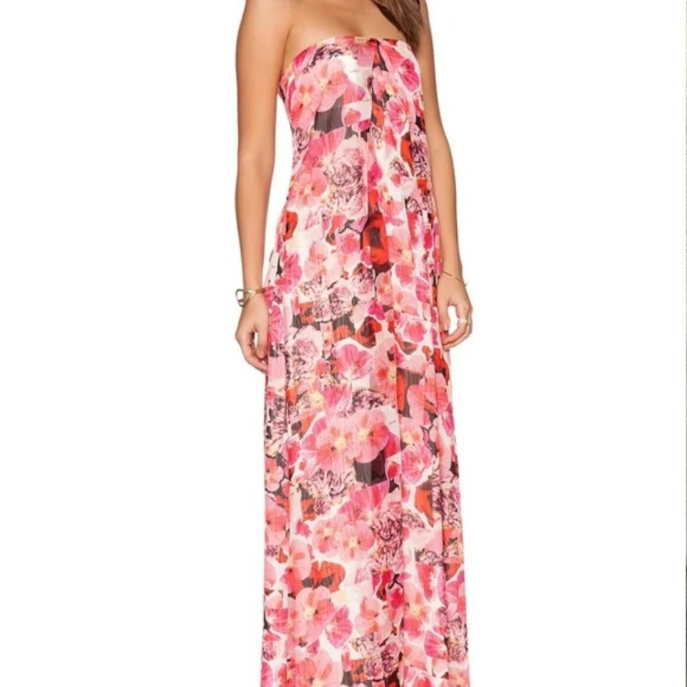 Sam Edelman strapless floral maxi dress